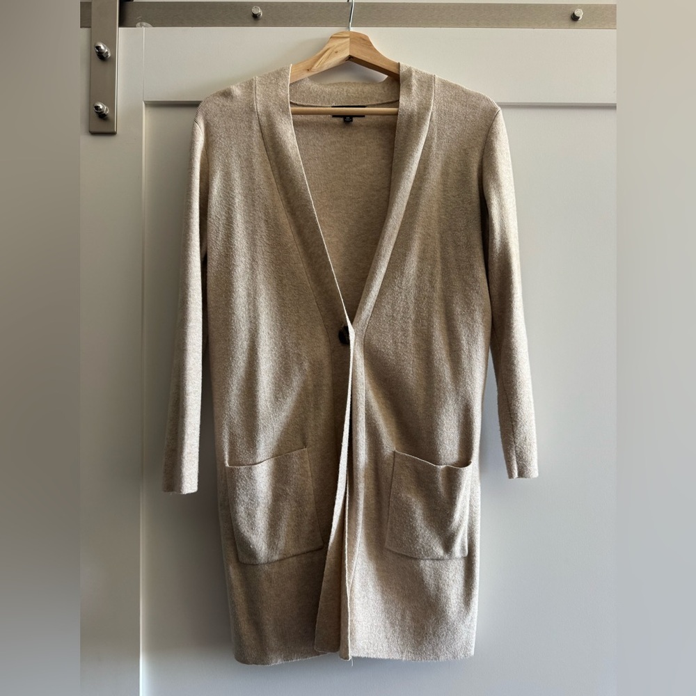 Women's Beige Cardigan Sweater